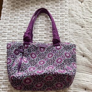 Vera Bradley Purple Floral Tote Bag